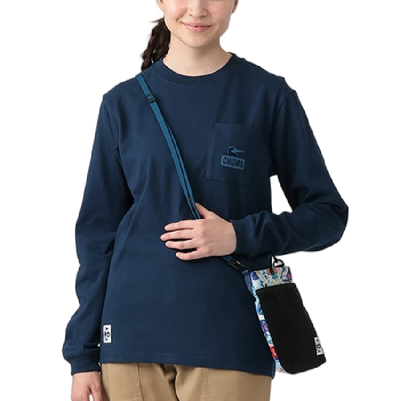 BOOBY FACE POCKET BRUSHED L_S T-SHIRT 